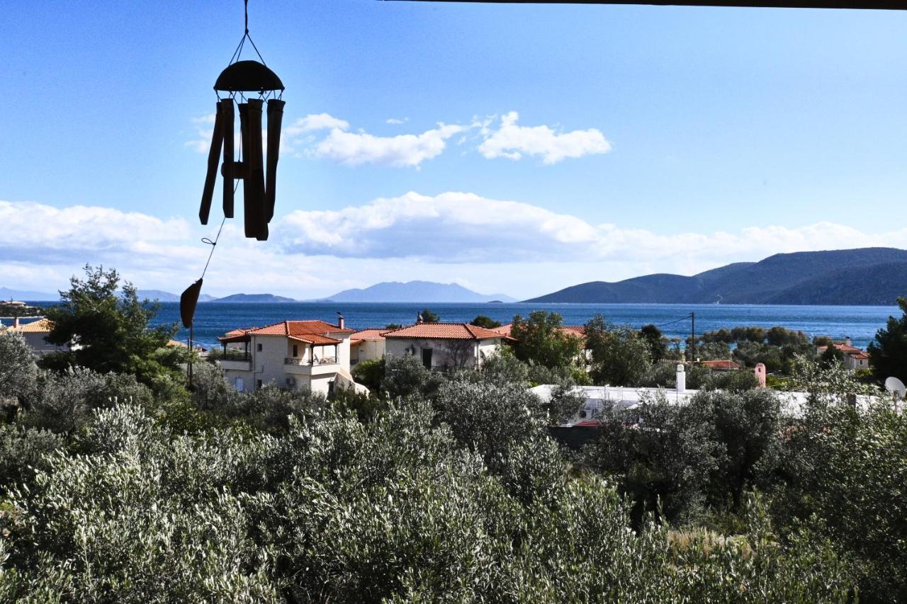 Pavlos' Cottage With Beach View Корфос Екстер'єр фото